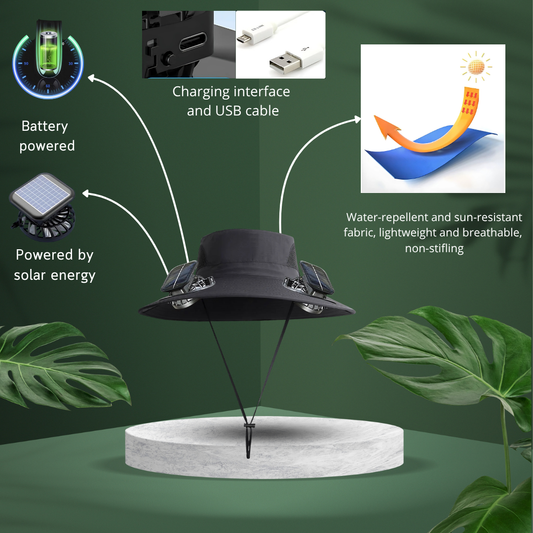 Stay fresh under the sun with our solar-powered fan hat. Lightweight, breathable, and built for real outdoor adventures — from hiking to travel.
